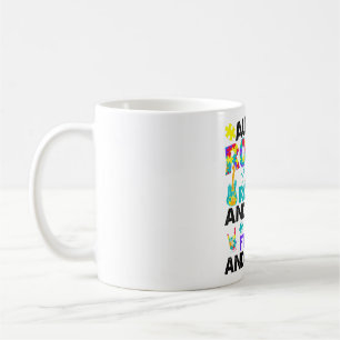 Caneca De Café Autismo Rocks E Rolls Engraçado Autismo Sensibiliz