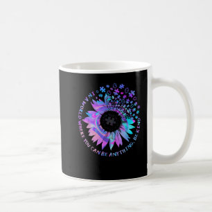 Caneca De Café Autismo Sensibilidade Bondade Girassol Tie Dye Que