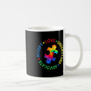 Caneca De Café Autismo Sensibilização Aceite Adaptar Advocate Aut