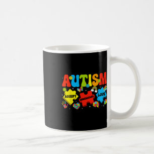 Caneca De Café Autismo Sensibilização Aceite Compreender Quebra-c