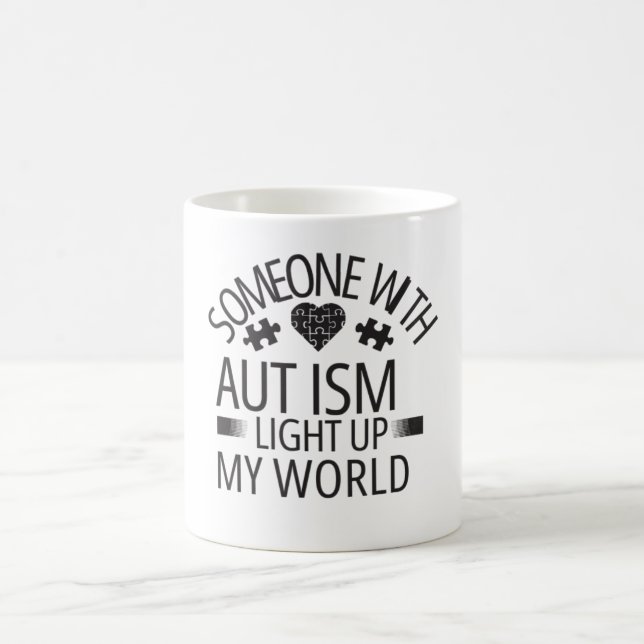Caneca De Café Autismo Sensibilização Café Mug (Centro)