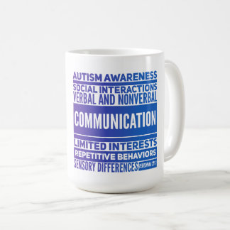 Caneca De Café Autismo Sensibilização Clássica Mug