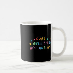 Caneca De Café Autismo Sensibilização Cura Ableismo Não Autismo
