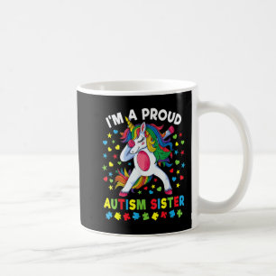 Caneca De Café Autismo Sensibilização Dabbing Unicorn Proud Autis