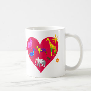 Caneca De Café Autismo Sensibilização dos Animais