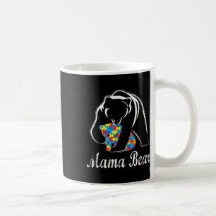 Caneca De Café Autismo Sensibilização Mamã Bear Suporte a Adultos