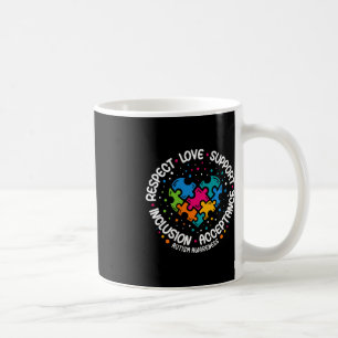 Caneca De Café Autismo Sensibilização Mulheres Homens Respeitam A