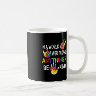 Caneca De Café Autismo Sensibilização No Mundo Seja Amável Na Lin