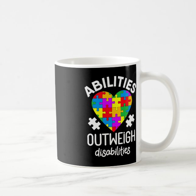 Caneca De Café Autismo Sensibilização Professora Supera Disabi (Direita)