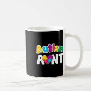 Caneca De Café Autismo Tia Conscientista Quebra-cabeça