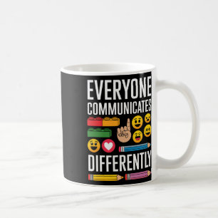 Caneca De Café Autismo Todos Comunicam Diferentemente Autismo Aw