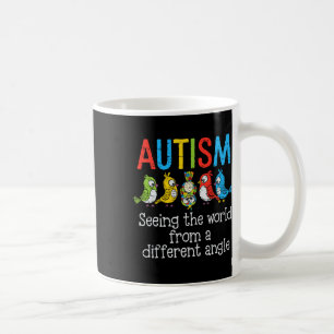 Caneca De Café Autismo Vendo o Mundo de um Ângulo Diferente Corte
