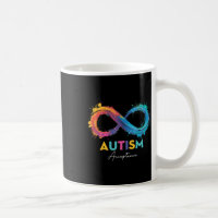 Autismo Vermelho em vez de Infinito Símbolo Autist