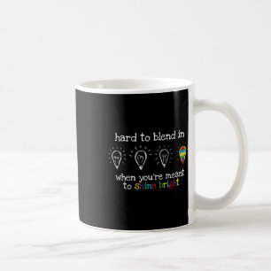 Caneca De Café Autistas Oferecem Homens Mulheres Autismo Colorido