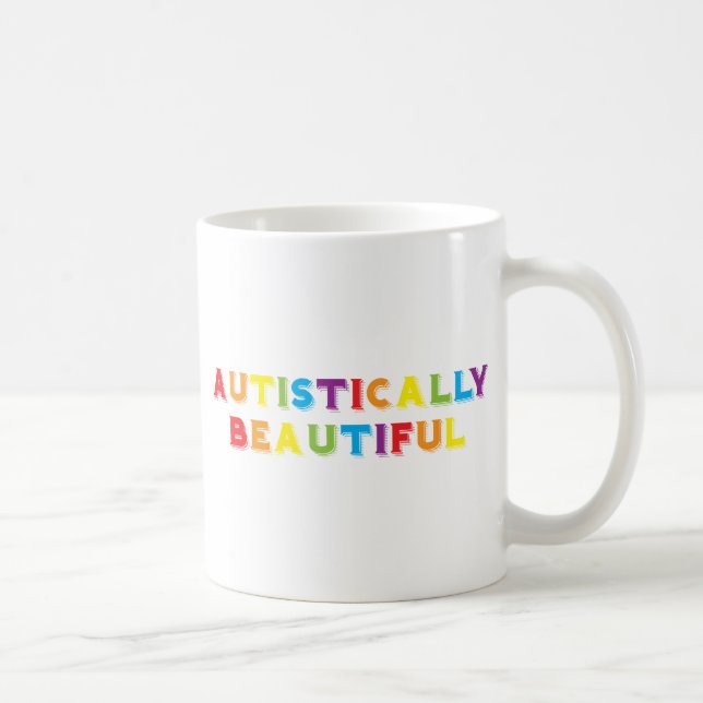 Caneca De Café Autisticamente Bonita (Direita)