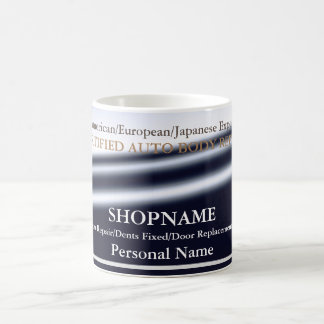 Caneca De Café Auto Body Shop Business Card