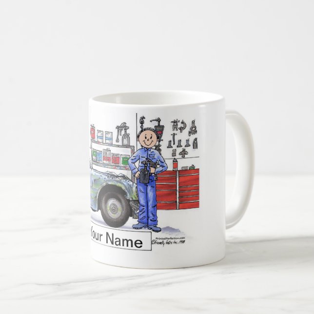 Caneca De Café Auto corpo, homem (Frente Esquerda)