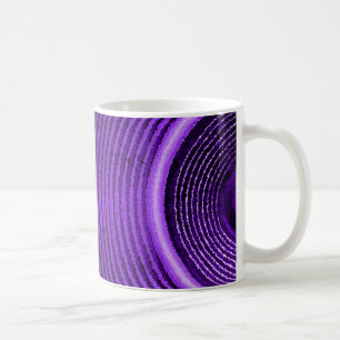 Caneca De Café Auto-falante roxo da música e ondas sadias
