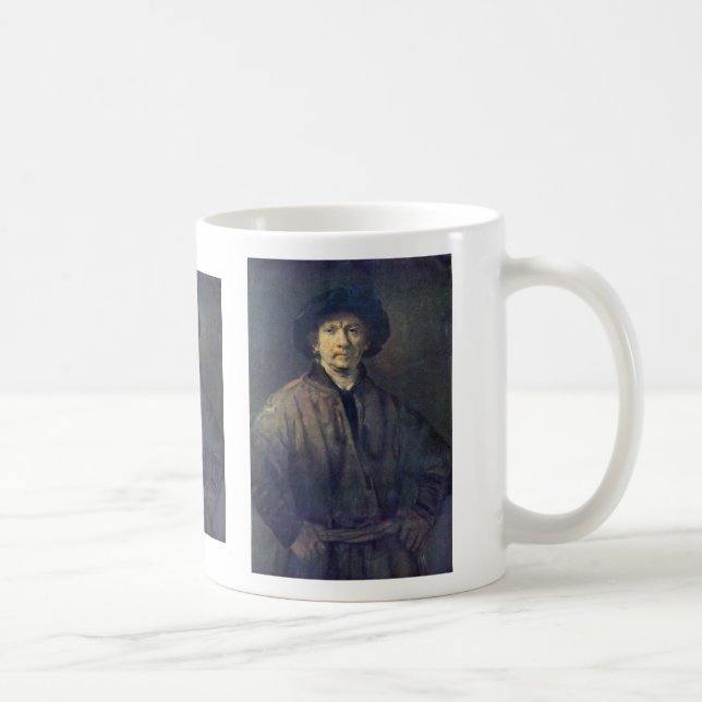 Caneca De Café Auto-Retrato por Rembrandt Harmensz. Van Rijn (Direita)