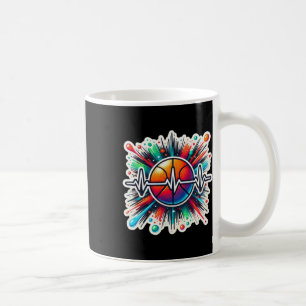 Caneca De Café Autocolante De Bola De Basquete - Perfeito Para Es