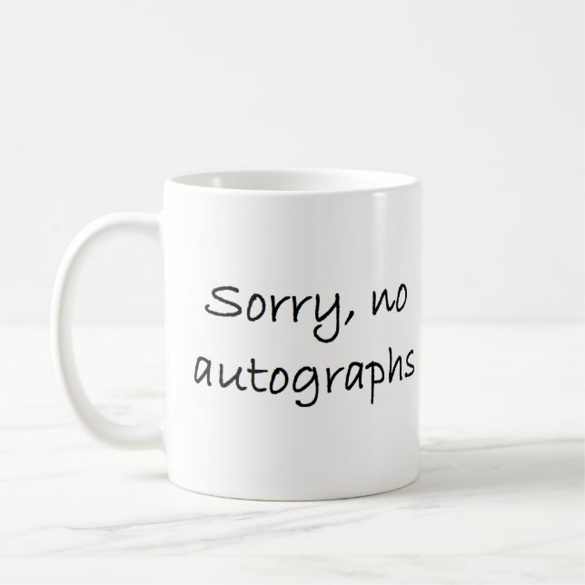 Caneca De Café autógrafos lamentar não (Esquerda)