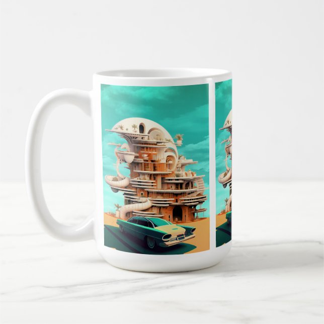 Caneca De Café Automóveis De Futuro Cinemáticos Automáticos Cafés (Esquerda)