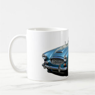 Caneca De Café Automóvel Austin Healey 3000 Blue e branco