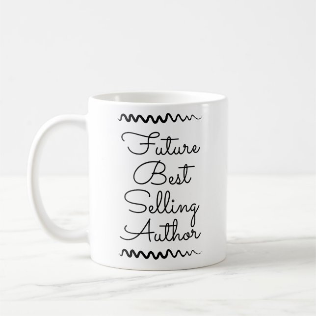 Caneca De Café Autor De Melhor Venda Futuro Para Amantes De Livro (Esquerda)