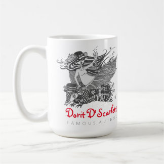 Caneca De Café Autor famoso de Dorit D'Scarlett