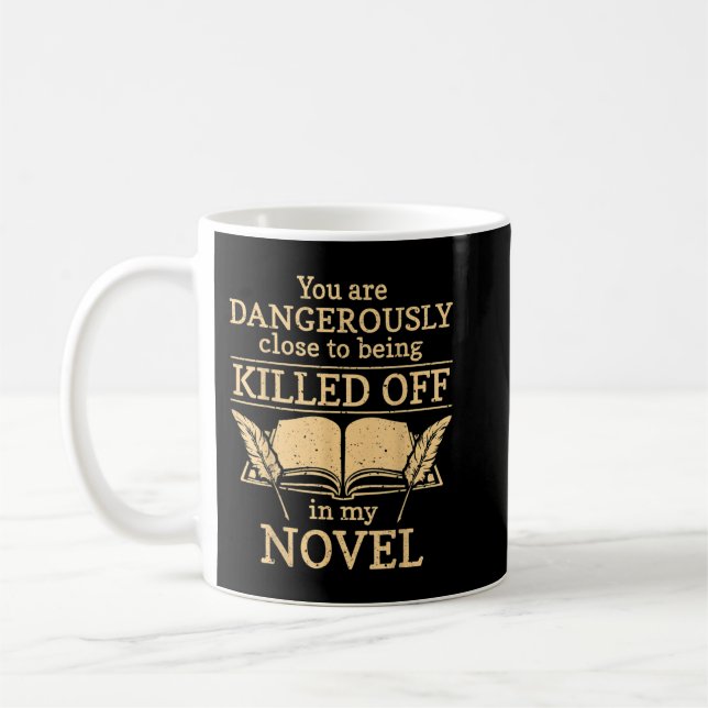Caneca De Café Autor Novelist T-Shirt (Esquerda)