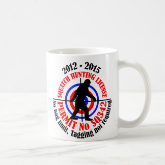 Caneca De Café autorização de caça de esquartejamento