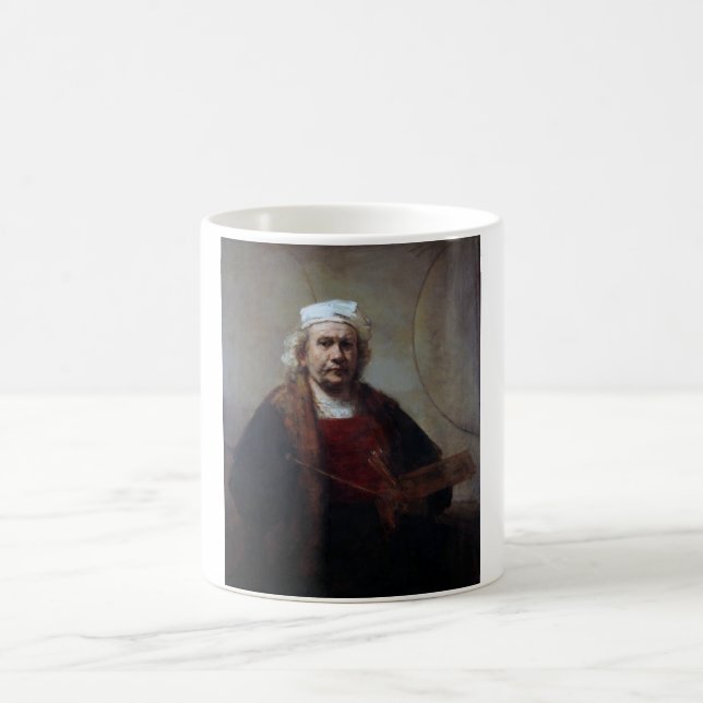 Caneca De Café Autorretrato com Dois Círculos, Rembrandt (Centro)