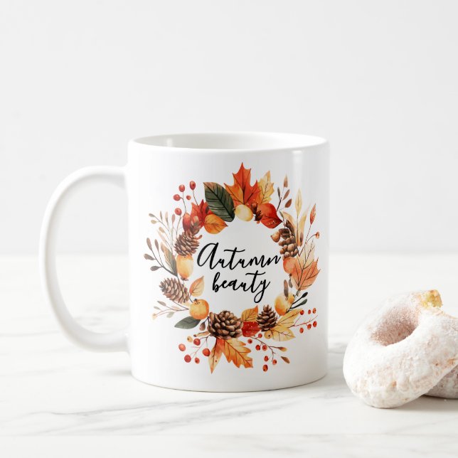 Caneca de café Autumn Beauty (Com Donut)