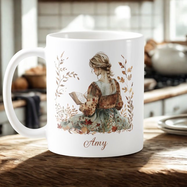 Caneca De Café Autumn Book (Criador carregado)
