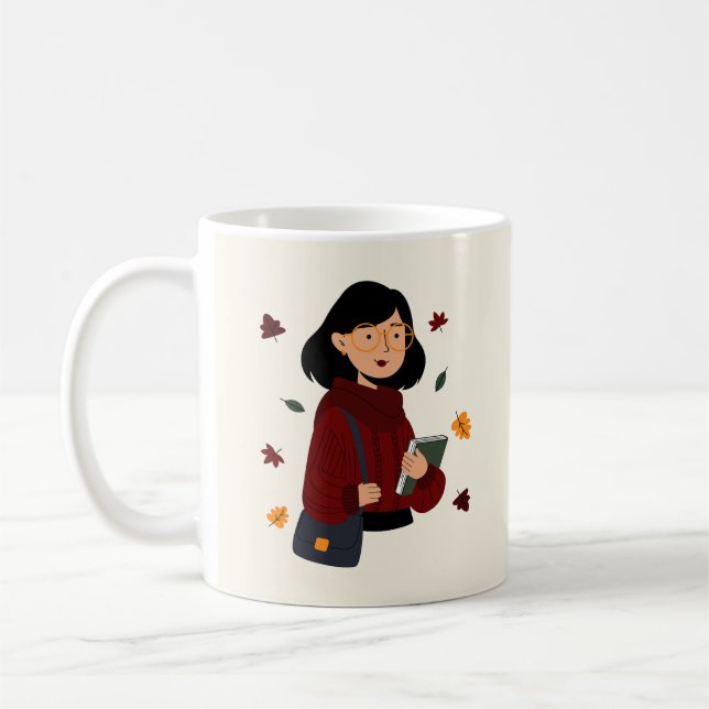 Caneca De Café Autumn Book (Esquerda)