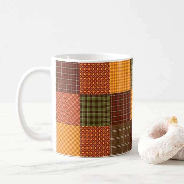 Caneca De Café Autumn Comfort Quilt (Com Donut)