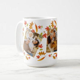 Caneca De Café Autumn Deixa 3 Foto para Ação de Graças