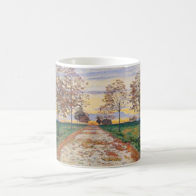 Caneca De Café Autumn Evening (por Ferdinand Hodler) (Centro)