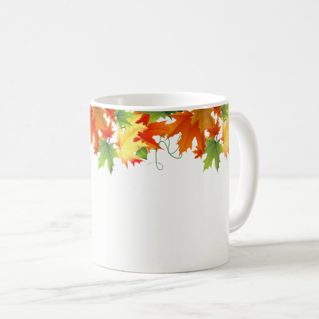 Caneca De Café Autumn Fall Deixa Mug (Frente Esquerda)