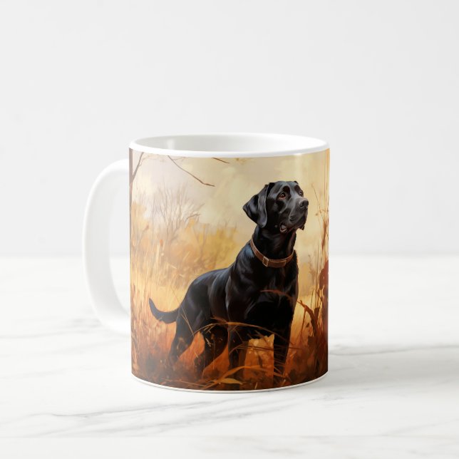 Caneca De Café Autumn Labrador (Frente Esquerda)