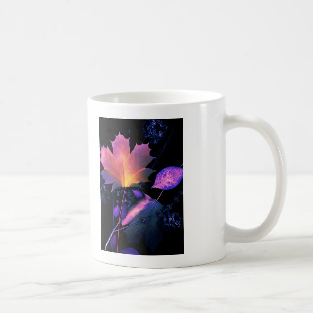Caneca De Café Autumn Leaves em Neon (Direita)