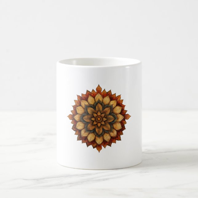 Caneca De Café Autumn Mandala Floral Mug (Centro)