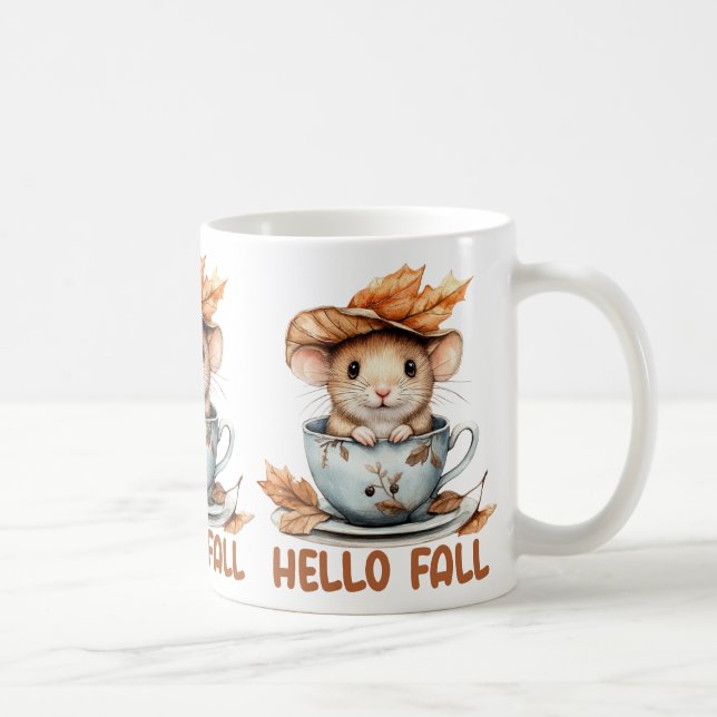 Caneca De Café Autumn Mouse Coffee Mug (Direita)