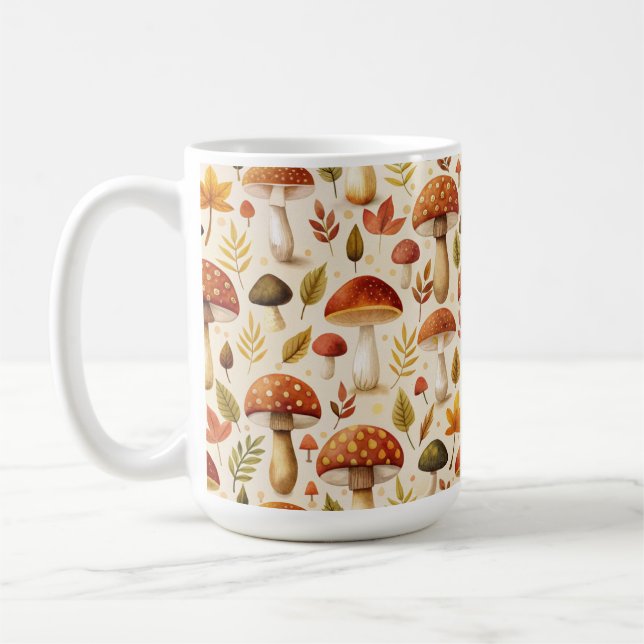 Caneca De Café Autumn Mushrooms (Esquerda)