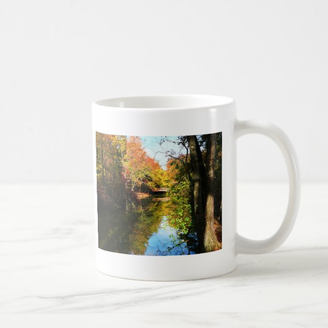 Caneca De Café Autumn Park Com Ponte (Direita)