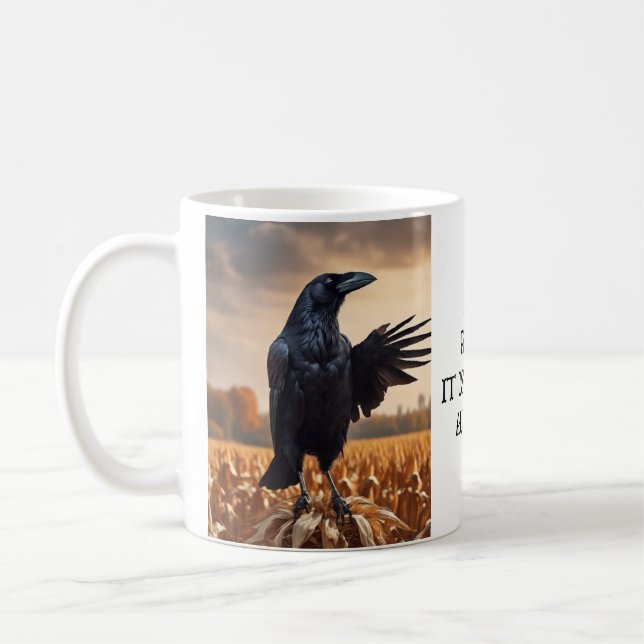 Caneca De Café Autumn Raven (Esquerda)