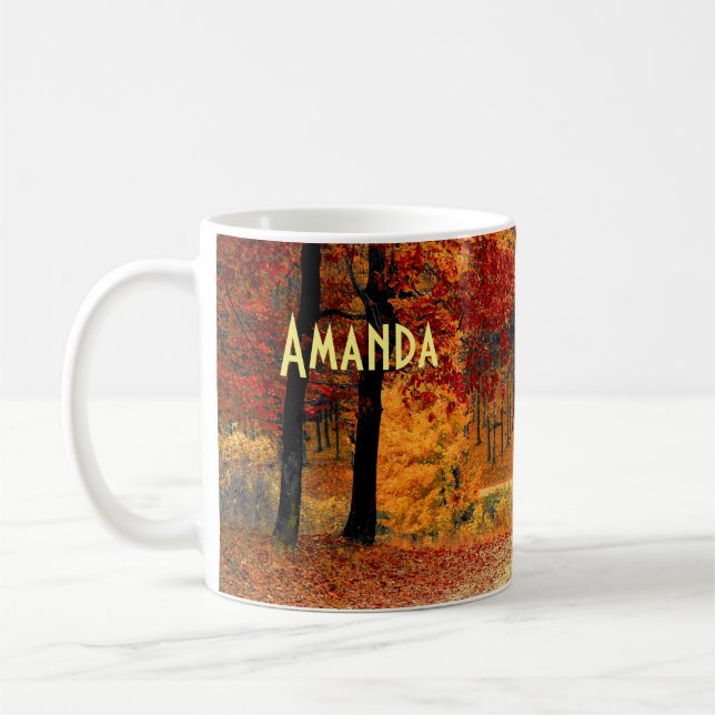 Caneca De Café Autumn Road (Esquerda)