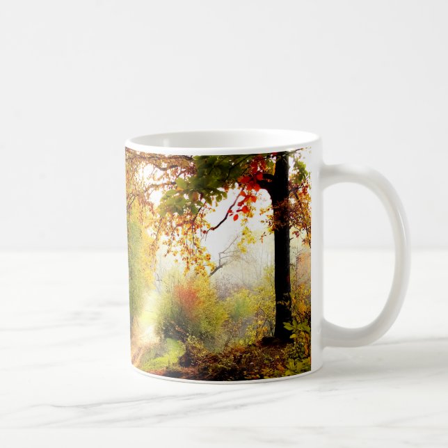 Caneca De Café Autumn Sai Sobre O Country Lane (Direita)