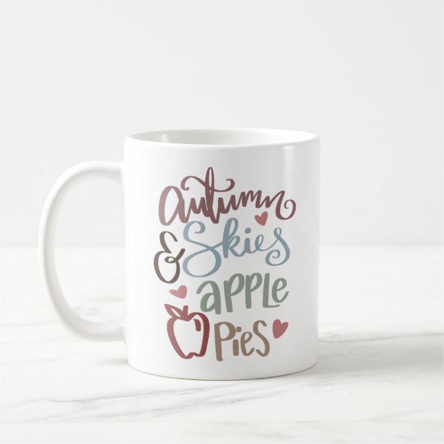 Caneca De Café Autumn Skies and Apple Pies Autumn (Esquerda)