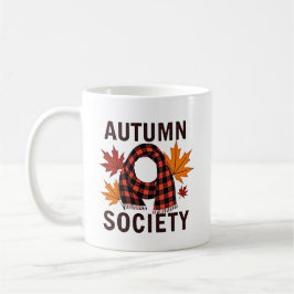 Caneca De Café Autumn Society - Preenchimento Personalizado da Xa